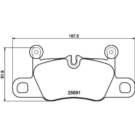 Pagid Brakes Porsche 911 17-12 Brake Pad Set, 355021351 355021351